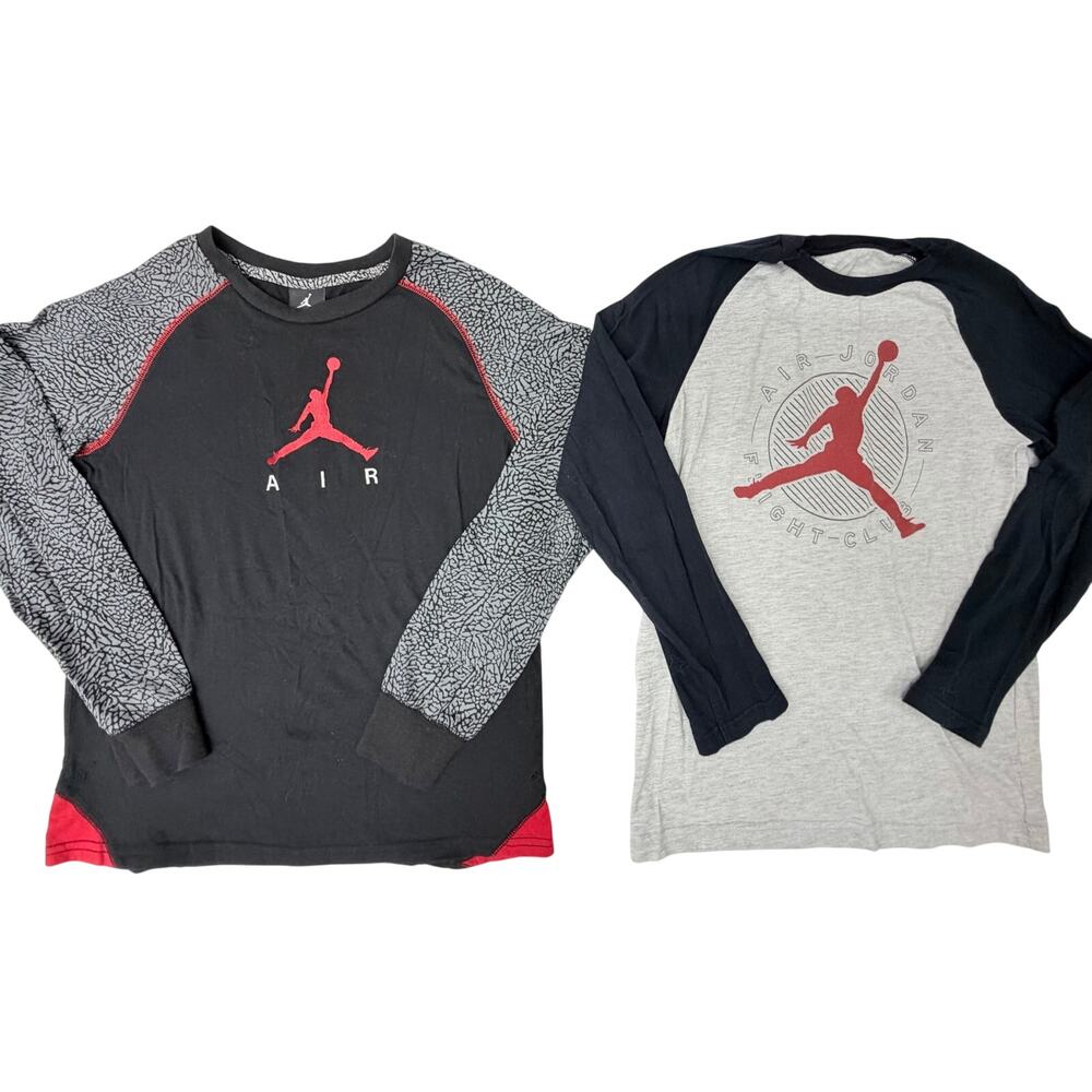 Jordan Boys Long Sleeve Shirt Lot Size Large 12-13 Air Jordan Graphic Tees